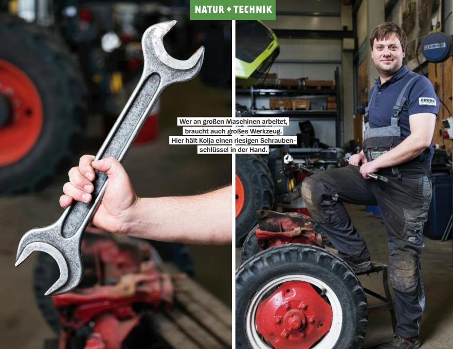 Juli Ausgabe Dein Spiegel: Mein Beruf: Land- und  Baumaschinenmechatroniker - Starken Typen